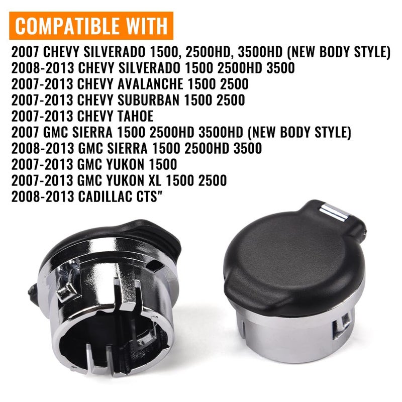 GPLUS G-PLUS Dash Power Outlet Cover, Dash Panel Retainers Cigarette Lighter Plug Retainer, Compatible with 2007-2013 Silverado Sierra Tahoe 20983936 25793816 Dash Retainers 12v Power, 2PCS - Image 2